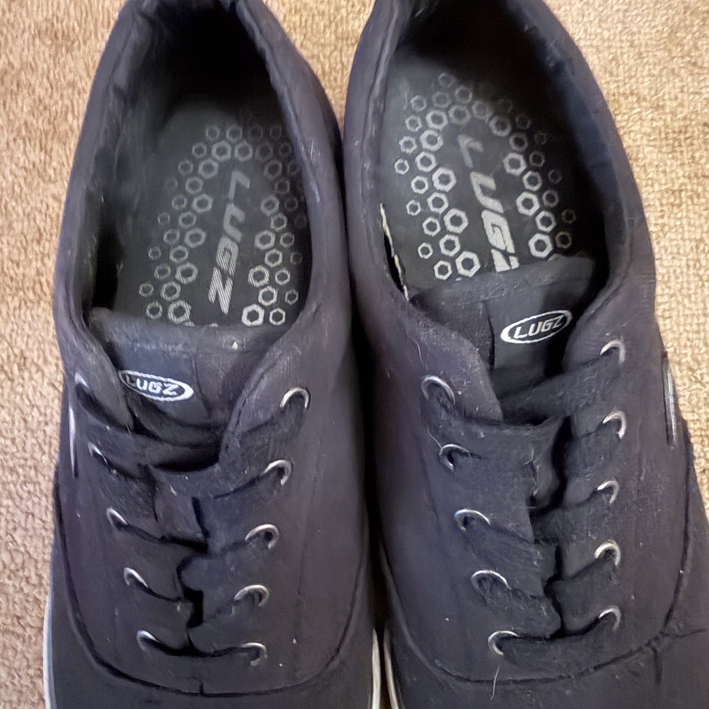 Lugz Canvas Boat Shoes "Black" Men's 7.5